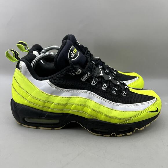 Nike Air Max 95 Reverse Volt Shoes Men Size 10 Green Black Comfort Low Sneakers - Picture 1 of 8